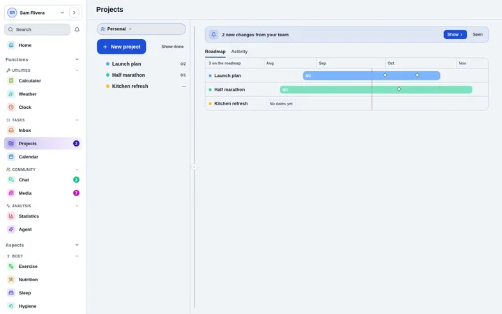 Plan big work without a second tool